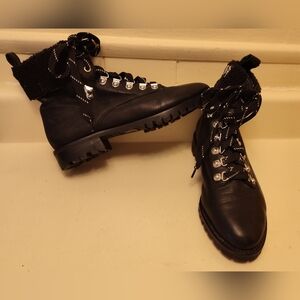 Rebecca Minkoff Black Leather Boots Size 8